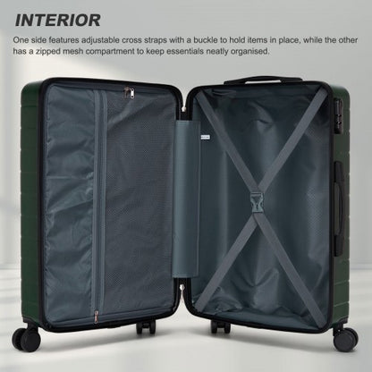 KSN2691 28-inch green suitcase – rear view