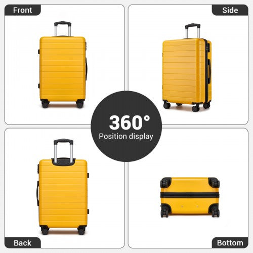 KSN2691 28-inch yellow and black suitcase – detail view 28