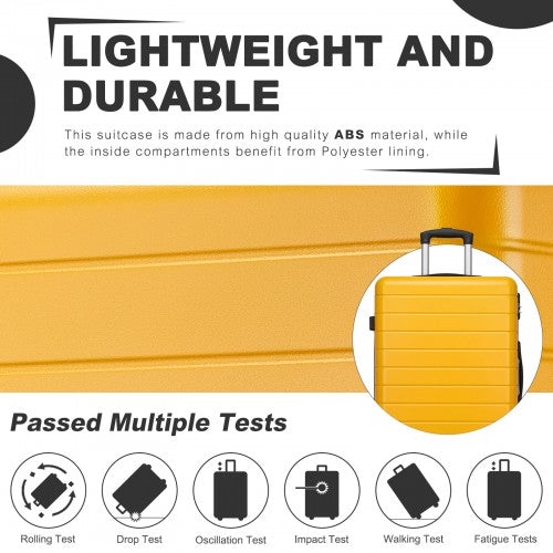 KSN2691 28-inch yellow and black suitcase – detail view 28