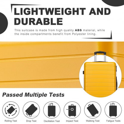KSN2691 28-inch yellow and black suitcase – detail view 28