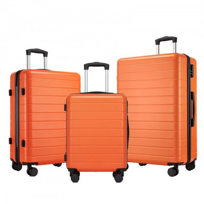 KSN2691 20/24/28-inch orange and black luggage set – set view