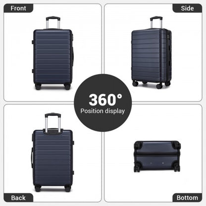 KSN2691 20/24/28-inch navy and black luggage set – set view