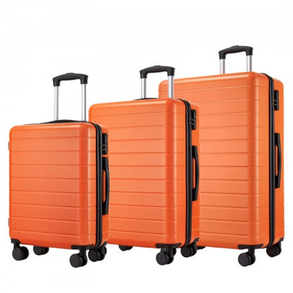 KSN2691 20/24/28-inch orange and black luggage set – set view