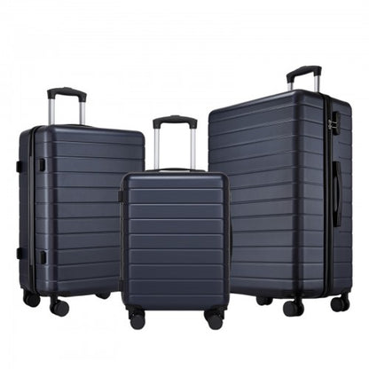 KSN2691 20/24/28-inch navy and black luggage set – set view