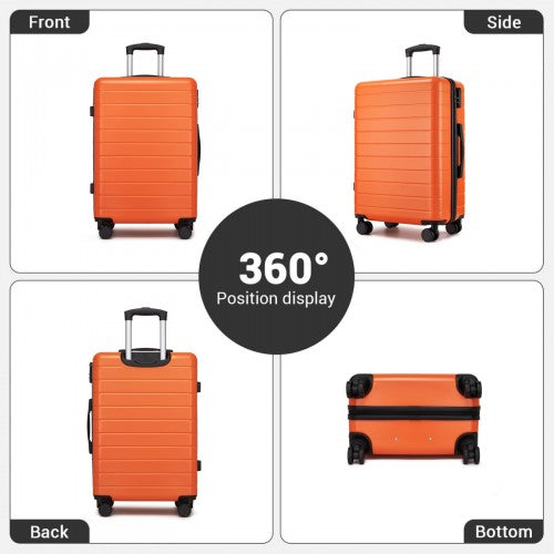 KSN2691 20/24/28-inch orange and black luggage set – set view