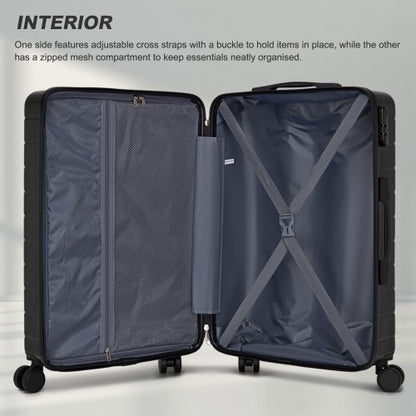 KSN2691 20/24/28-inch black luggage set – set view