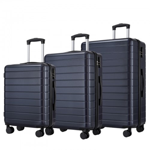 KSN2691 20/24/28-inch navy and black luggage set – set view
