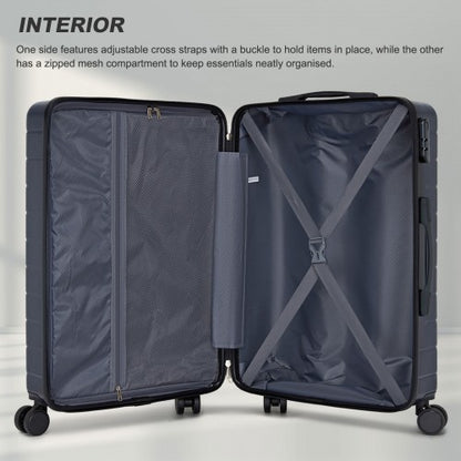 KSN2691 20/24/28-inch navy and black luggage set – set view