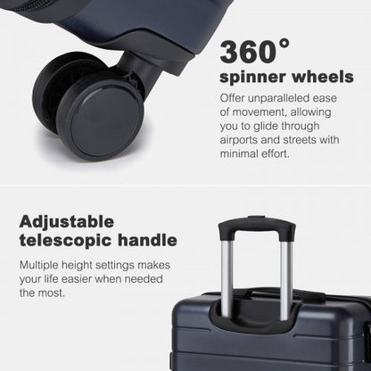 KSN2691 20/24/28-inch navy and black luggage set – set view