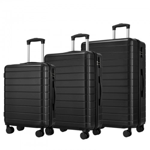 KSN2691 20/24/28-inch black luggage set – set view
