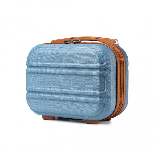 Kono K1871-1L 12-inch blue and brown vanity case – detail view 12