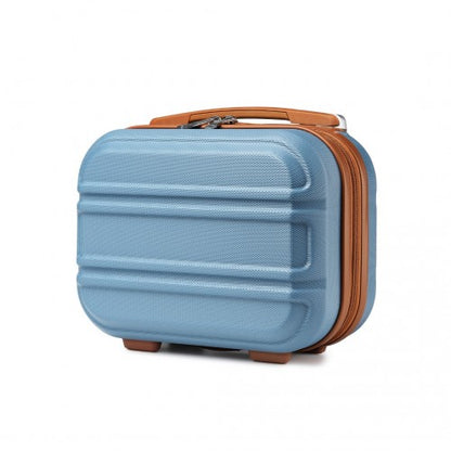 Kono K1871-1L 12-inch blue and brown vanity case – detail view 12