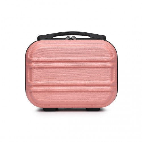 K1871-1L - Kono 12 Inch Lightweight Hard Shell ABS Vanity Case - Nude
