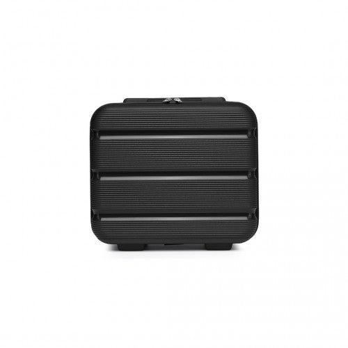K2092L - Kono 14 Inch Bright Hard Shell PP Vanity Case - Black