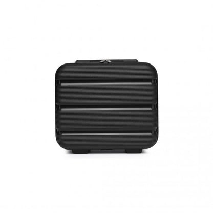 K2092L - Kono 14 Inch Bright Hard Shell PP Vanity Case - Black