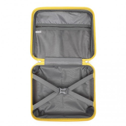 K2092L - Kono 14 Inch Bright Hard Shell PP Vanity Case - Yellow