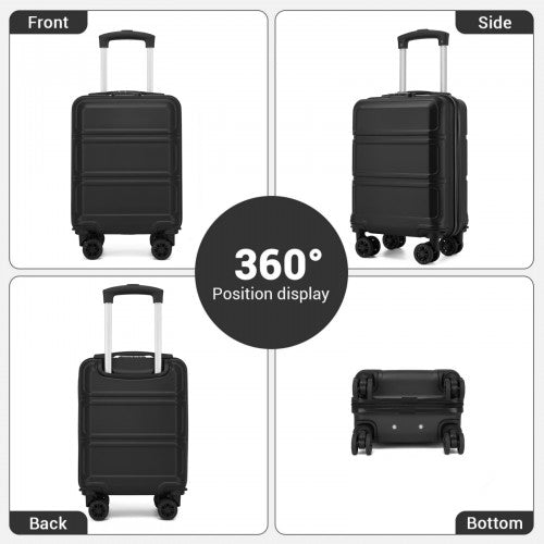 Kono KSK2581 15-inch black suitcase – detail view 13
