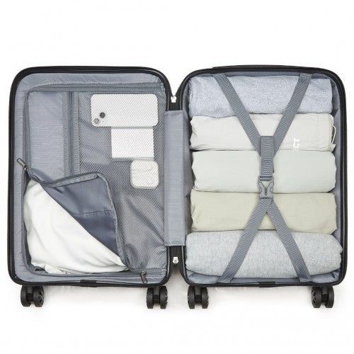 Kono KSK2492 19-inch black suitcase – detail view 19