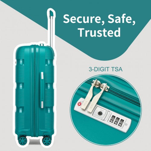Kono KSK2492 19-inch green suitcase – detail view 19