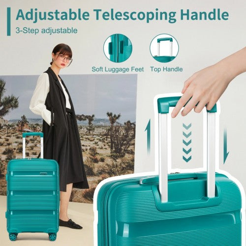 Kono KSK2492 19-inch green suitcase – detail view 19