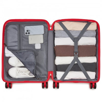Kono KSK2492 19-inch red suitcase – detail view 19