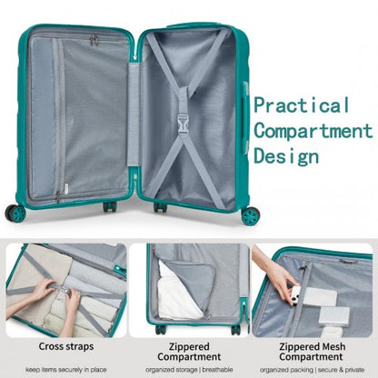 Kono KSK2492 19-inch green suitcase – detail view 19