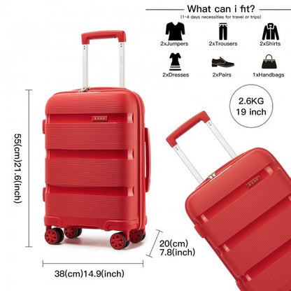 Kono KSK2492 19-inch red suitcase – detail view 19