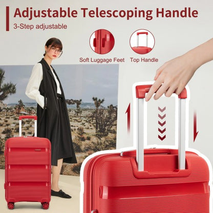 Kono KSK2492 19-inch red suitcase – detail view 19