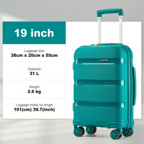 Kono KSK2492 19-inch green suitcase – detail view 19