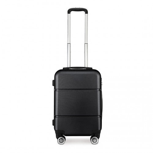 K1995L - Kono Hard Shell ABS Carry On Suitcase 20 Inch - Black