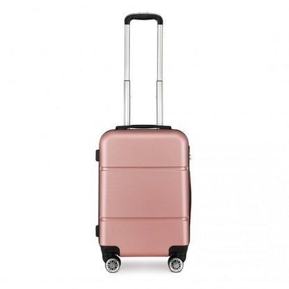 K1995L - Kono Hard Shell ABS Carry On Suitcase 20 Inch - Nude