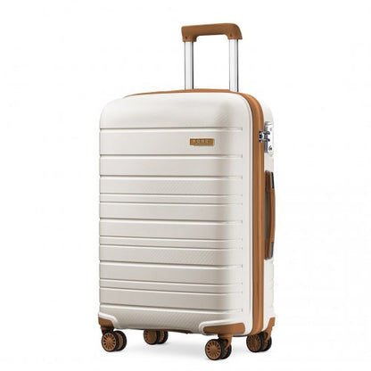 Kono K2091L 20-inch cream suitcase – detail view 20