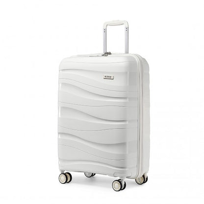 Kono K2094L 20-inch white suitcase – detail view 20