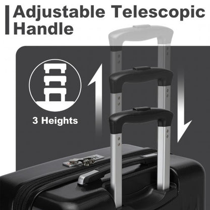 Kono KSK2483 20-inch black suitcase – detail view 20