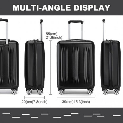 Kono KSK2483 20-inch black suitcase – detail view 20