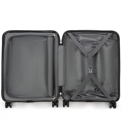 Kono KSK2483 20-inch black suitcase – detail view 20