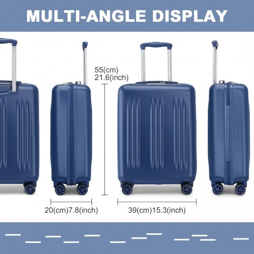 Kono KSK2483 20-inch navy suitcase – detail view 20