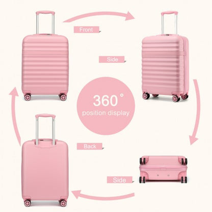 Kono KSK2484 20-inch pink suitcase – detail view 20