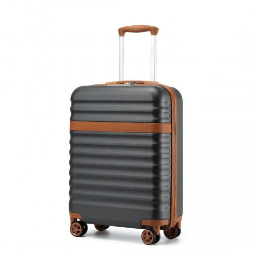 Kono KSK2484 20-inch grey and brown suitcase – detail view 20
