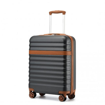 Kono KSK2484 20-inch grey and brown suitcase – detail view 20