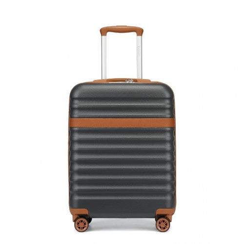 Kono KSK2484 20-inch grey and brown suitcase – detail view 20