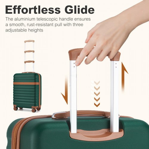 Kono KSK2484 20-inch green and brown suitcase – detail view 20