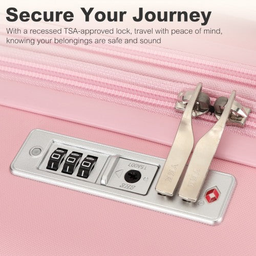 Kono KSK2484 20-inch pink suitcase – detail view 20