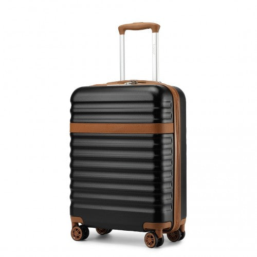 Kono KSK2484 20-inch black and brown suitcase – detail view 20