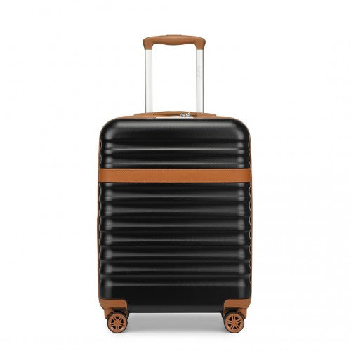 Kono KSK2484 20-inch black and brown suitcase – detail view 20