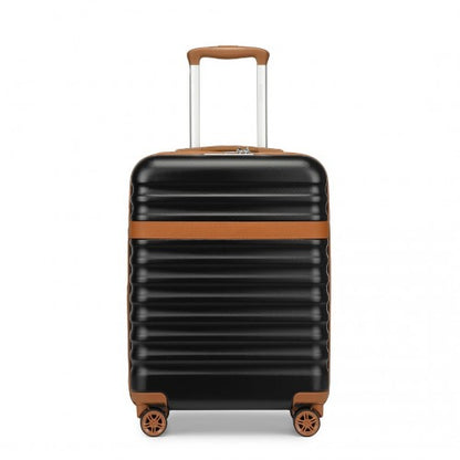 Kono KSK2484 20-inch black and brown suitcase – detail view 20