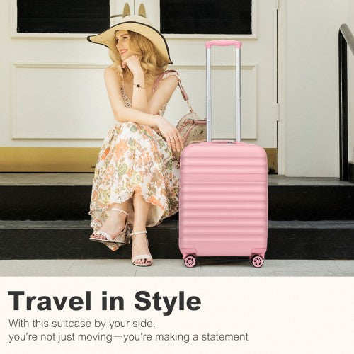 Kono KSK2484 20-inch pink suitcase – detail view 20