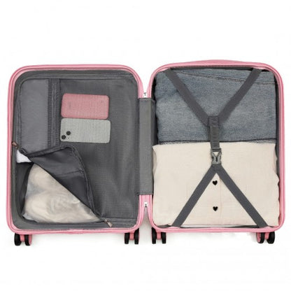 Kono KSK2484 20-inch pink suitcase – detail view 20