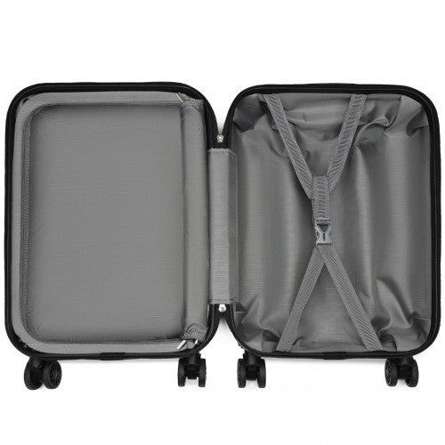 Kono KSK2485 20-inch navy and black suitcase – detail view 20