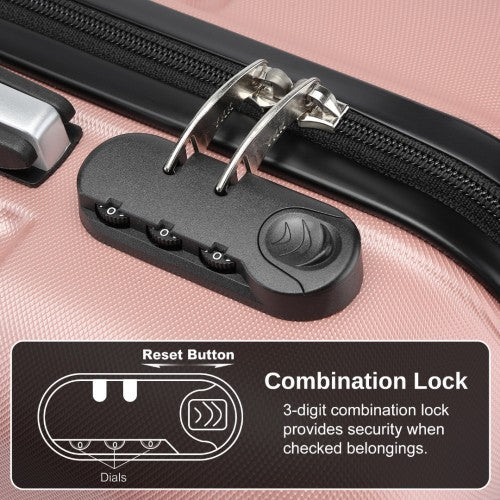 Kono KSK2485 20-inch nude and black suitcase – detail view 20